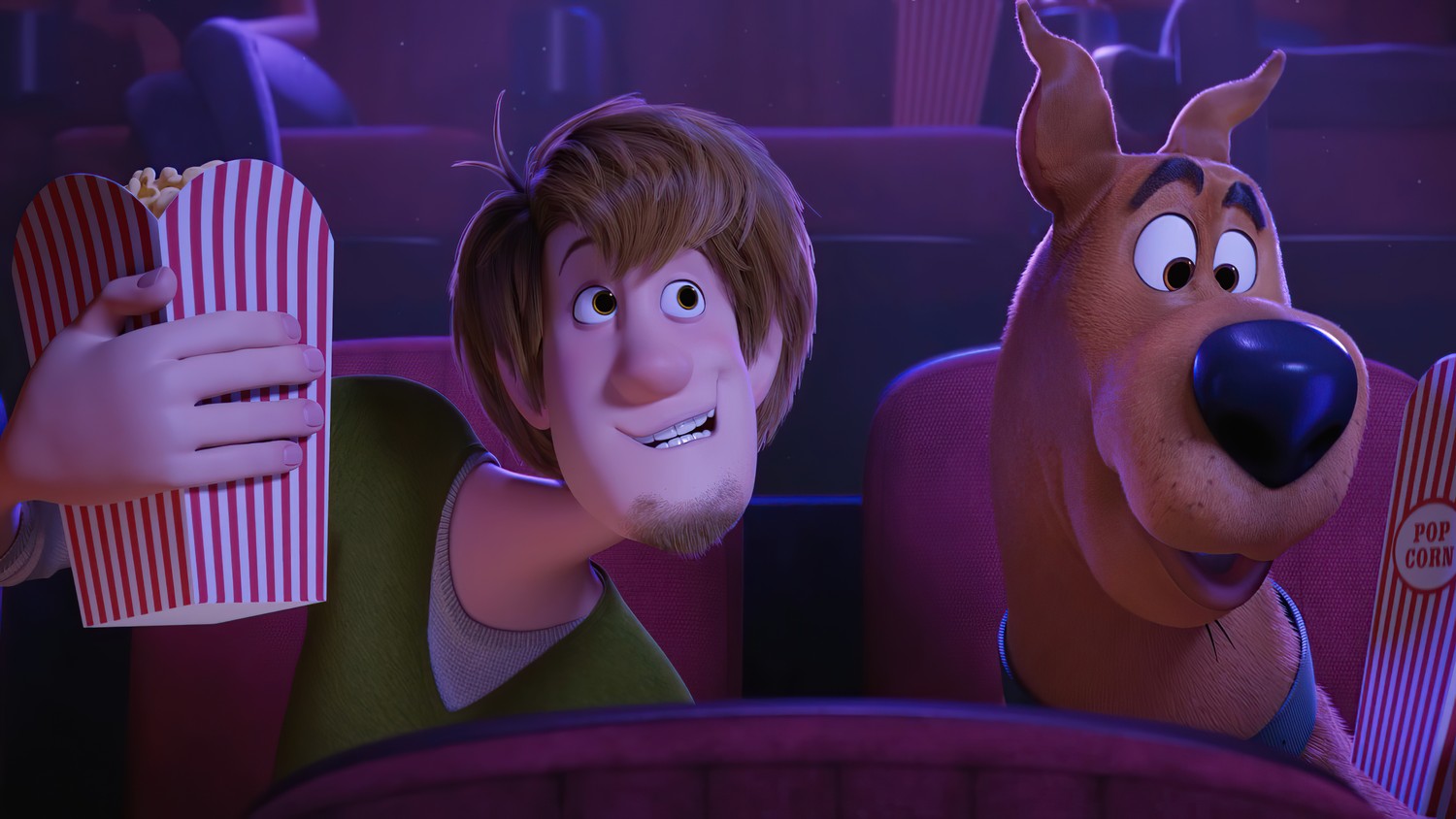 Scooby-Doo Movie Wallpaper Featuring Shaggy and Scooby