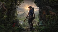 Explorez la jungle avec le fond d'écran de Shadow of the Tomb Raider