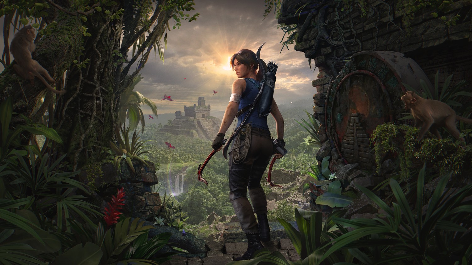 Explora la jungla con el fondo de pantalla de Shadow of the Tomb Raider