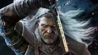 Descarga impresionante fondo de pantalla de Geralt de Rivia de The Witcher 3 Wild Hunt