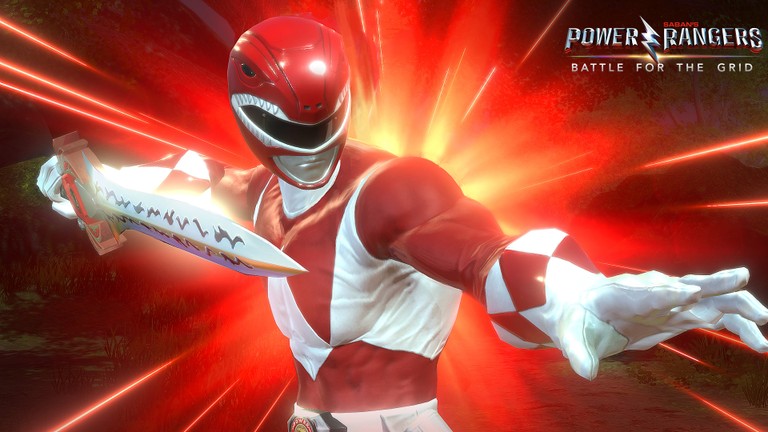 Red Ranger in Action - Power Rangers Battle for the Grid Wallpaper