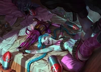 Descarga el fondo de pantalla Jinx en 4K de League of Legends