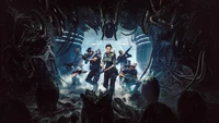 Impresionante fondo de pantalla de Aliens Dark Descent para fans