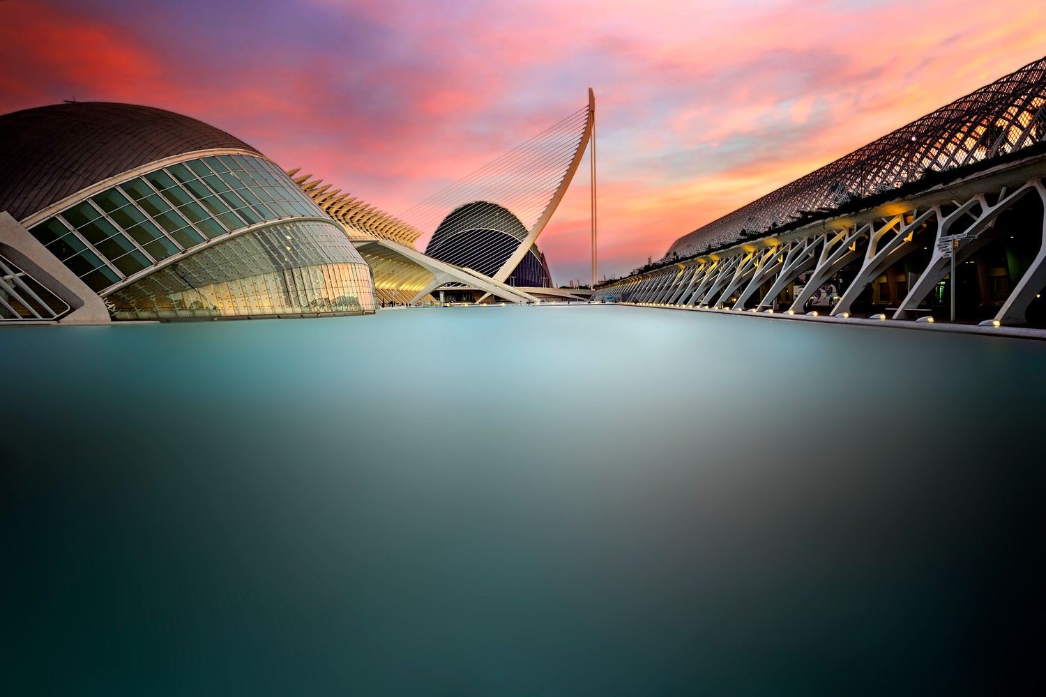 Download the Breathtaking City of Arts and Sciences Wallpaper