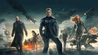 Captain America: The Winter Soldier - Téléchargement de Fond d'Écran Épique