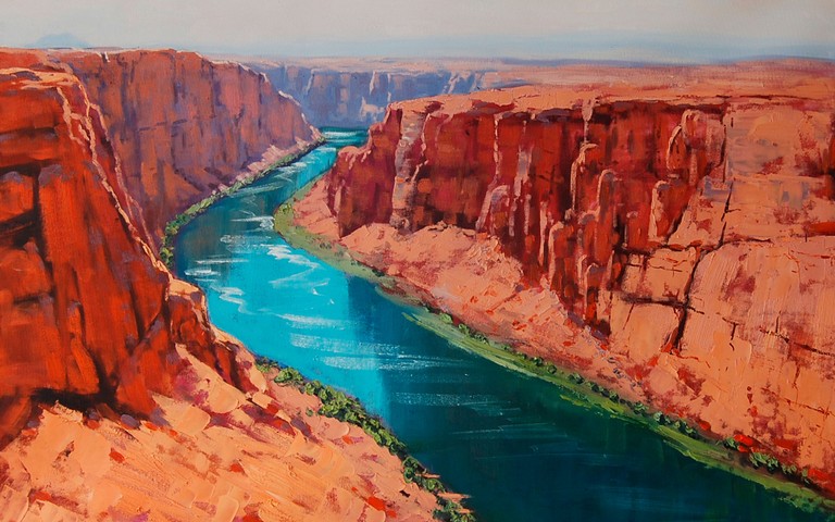 Explore this Beautiful Canyon Art Wallpaper