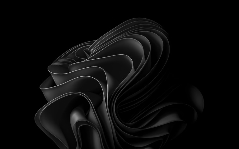 Download Stunning Black Abstract Wallpaper for Windows 11