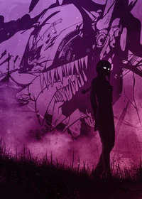 Download the Captivating Makima Silhouette Wallpaper from Chainsaw Man