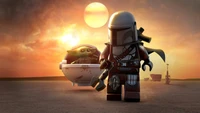 Vive la Experiencia del Mandaloriano en 4K: Descarga tu Fondo de Pantalla LEGO Star Wars