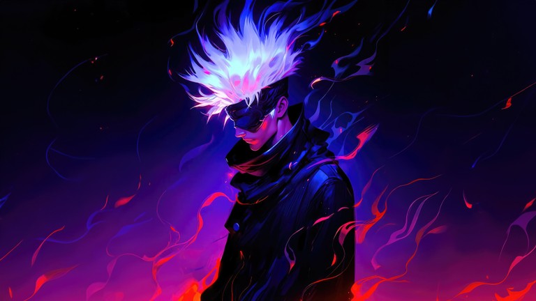 Stunning Satoru Gojo Wallpaper from Jujutsu Kaisen