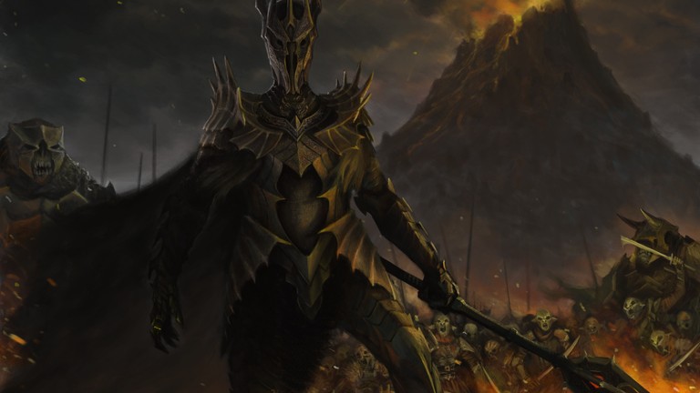 Download Stunning Wallpaper of Sauron from The Lord of the Rings