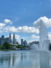 Espectacular vista de las Torres Petronas y el horizonte de la ciudad