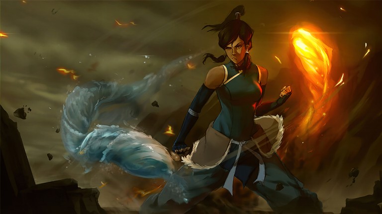 Avatar: The Legend of Korra Wallpaper - Water and Firebending