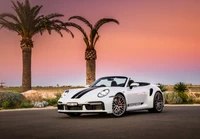 Descarga el fondo de pantalla 4K del Porsche 911 Turbo Cabriolet 2021