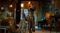 Fondo de pantalla de John Wick 3: Halle Berry y su perro leal