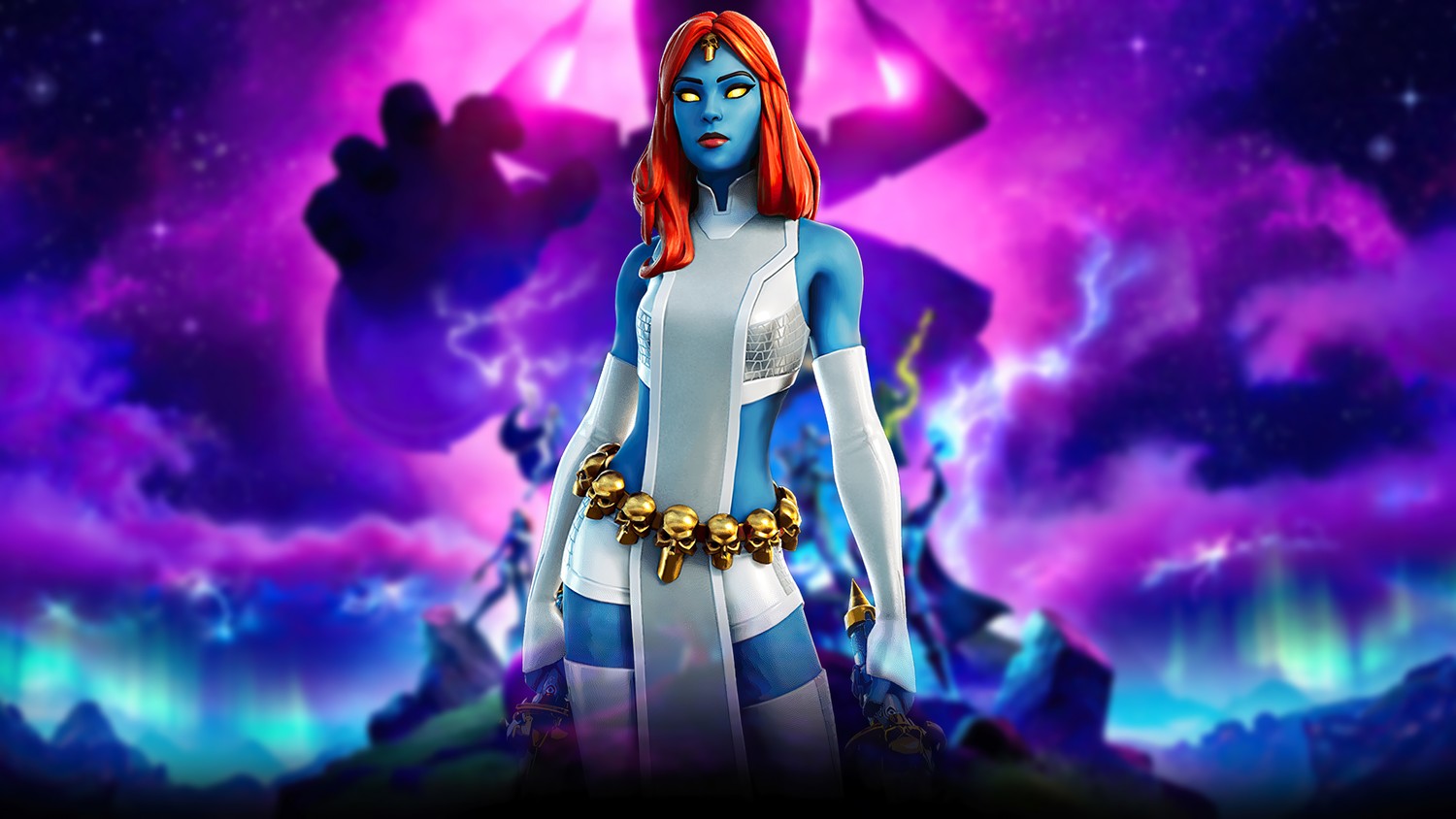 Epic Fortnite Mystique Wallpaper from Chapter 2 Season 4