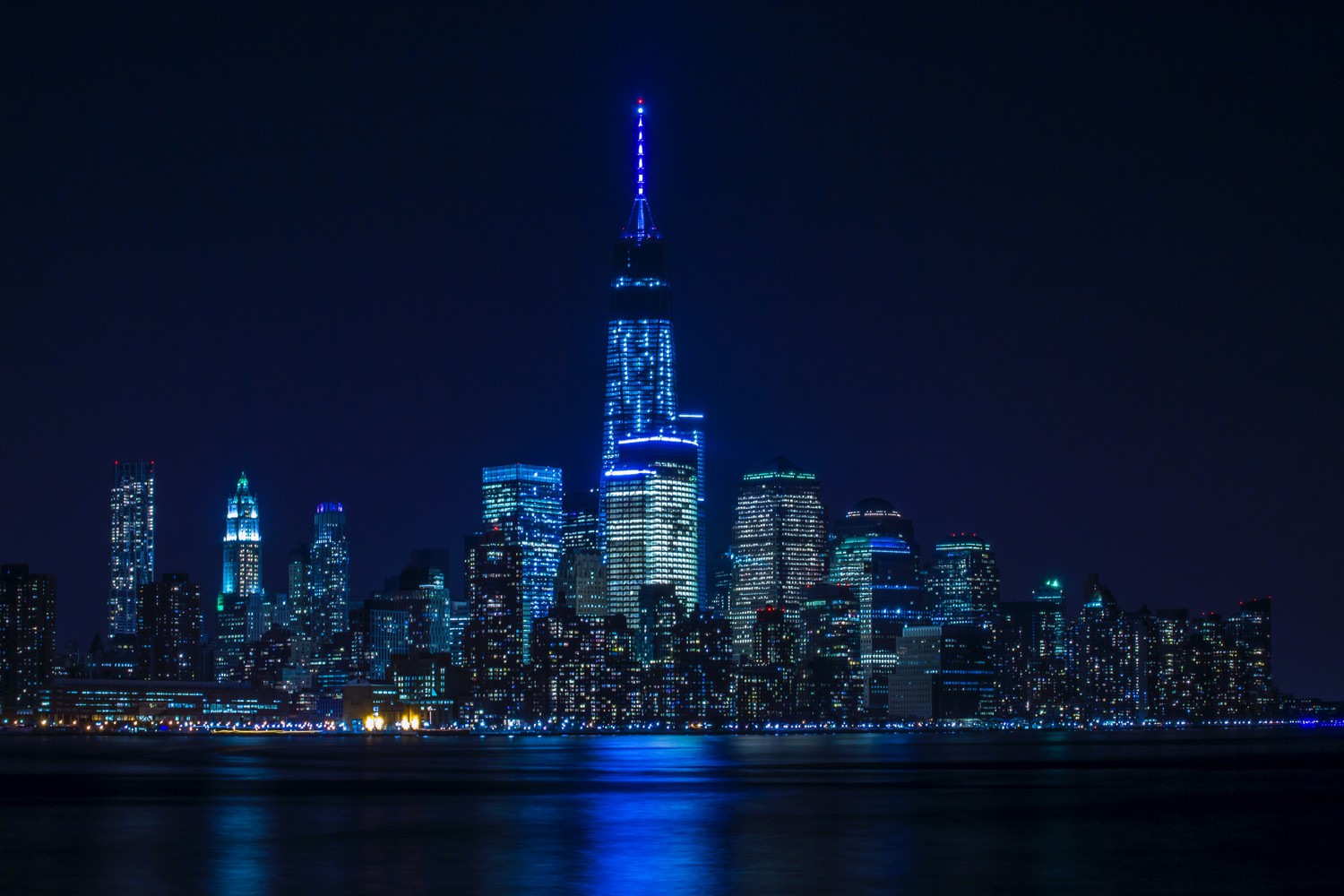 Breathtaking New York City Skyline at Night