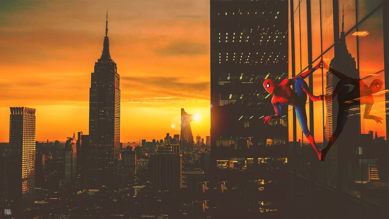 Amazing Spider-Man Sunset Wallpaper