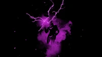 Download Vibrant Satoru Gojo Wallpaper with Electric Purple Lightning