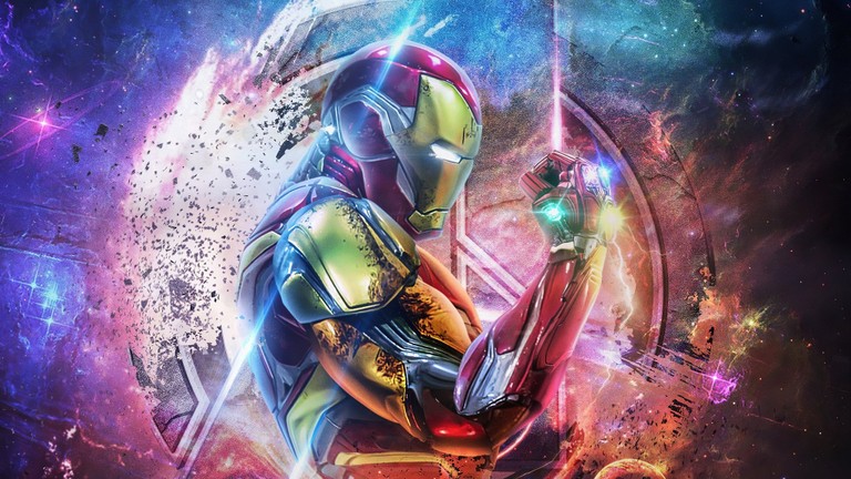 Iron Man in Action - High-Quality Wallpaper Download