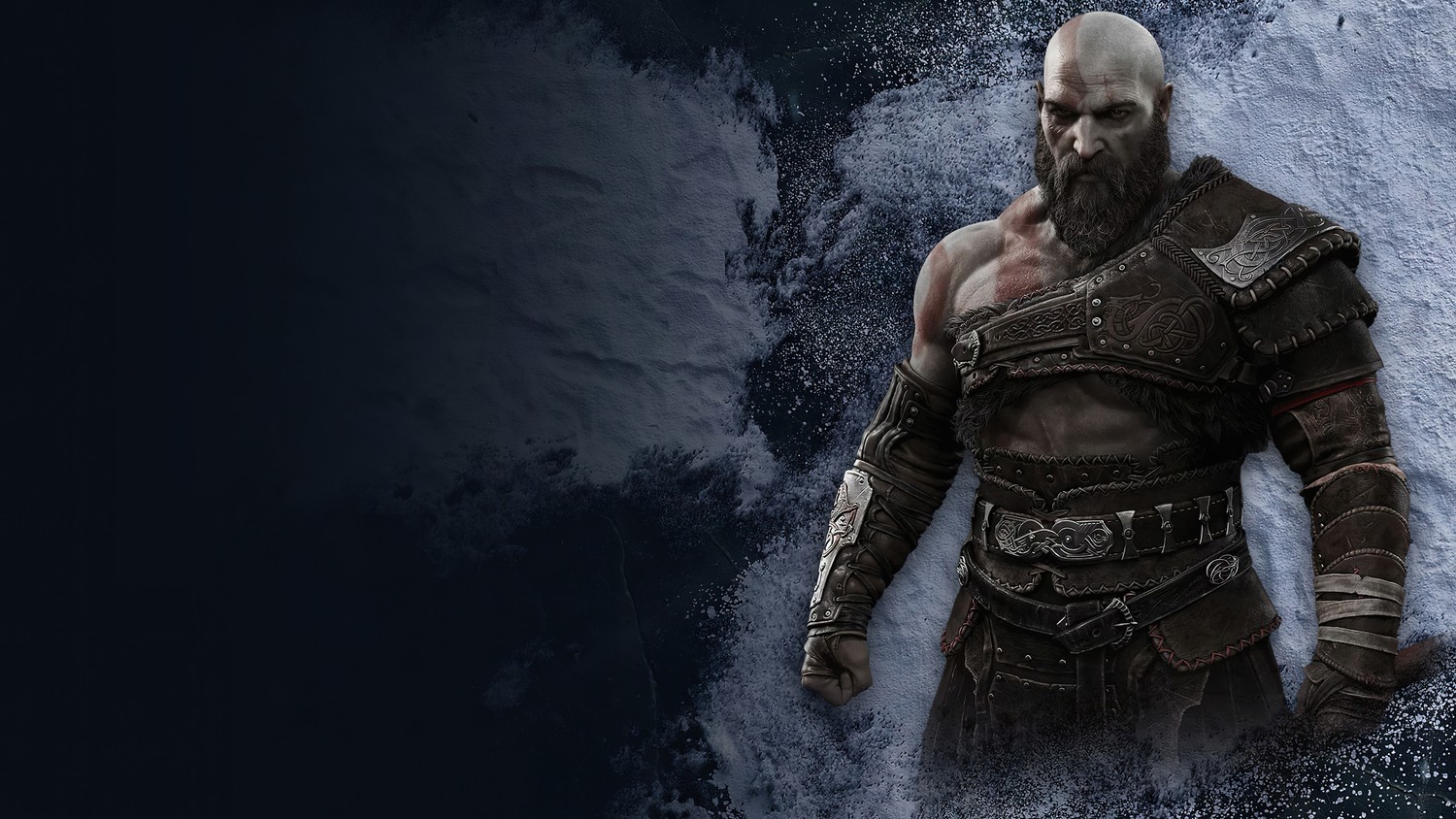 High-Quality Wallpaper of Kratos from God of War Ragnarok