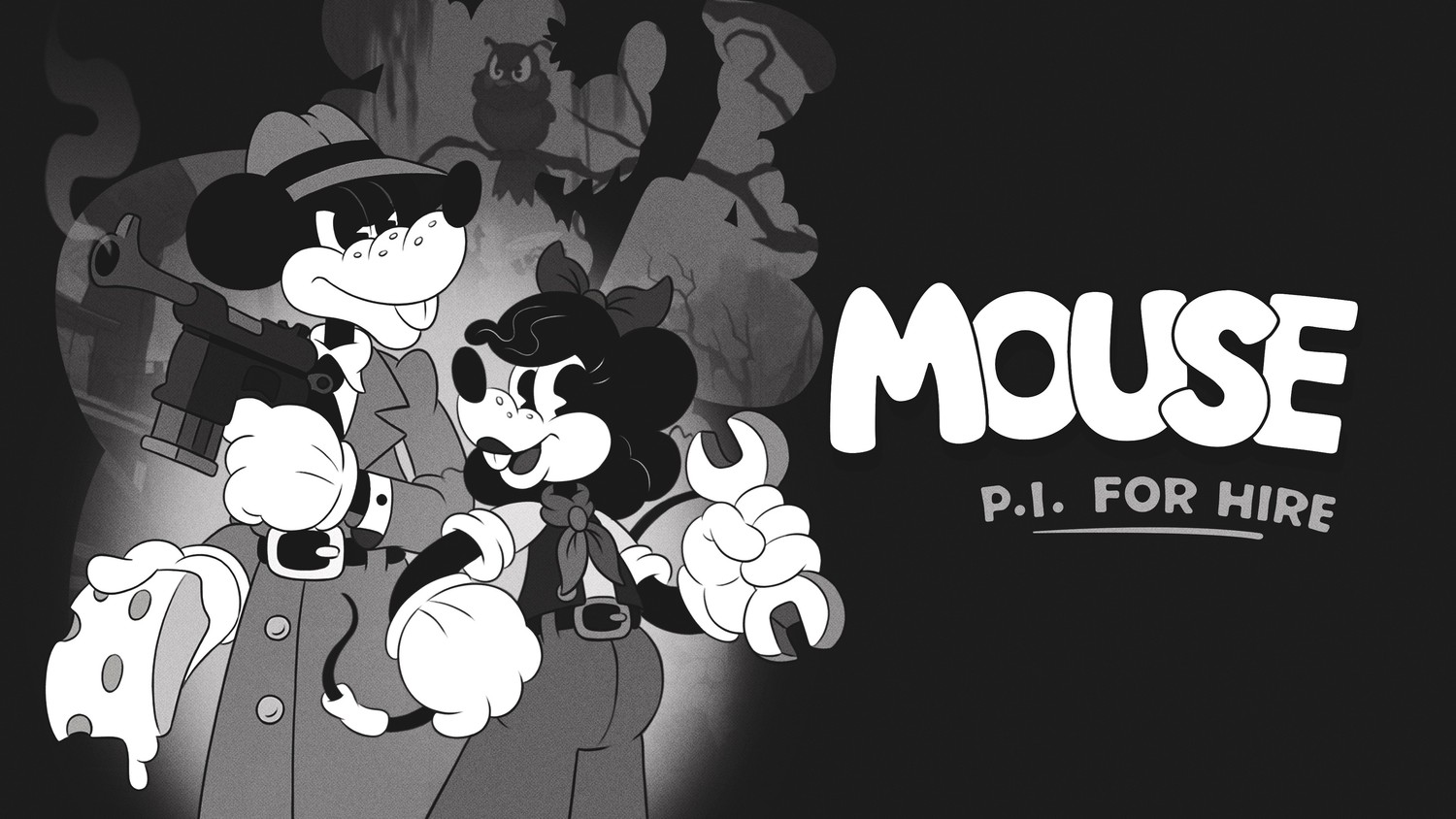 Explore Our 4K Monochrome Mickey Mouse Wallpaper: P.I. for Hire