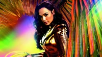 Impresionante fondo de pantalla de Wonder Woman 1984 con Golden Eagle Armor