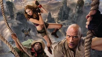 Explora la Aventura Emocionante: Papel Tapiz de Póster de Dwayne Johnson