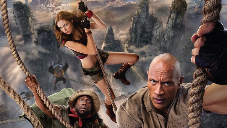 Explore the Thrilling Adventure: Dwayne Johnson Film Poster Wallpaper