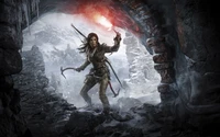 Asombroso Fondo de Pantalla de Rise of the Tomb Raider con Lara Croft