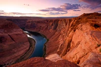 Horseshoe Bend Deslumbrante al Atardecer