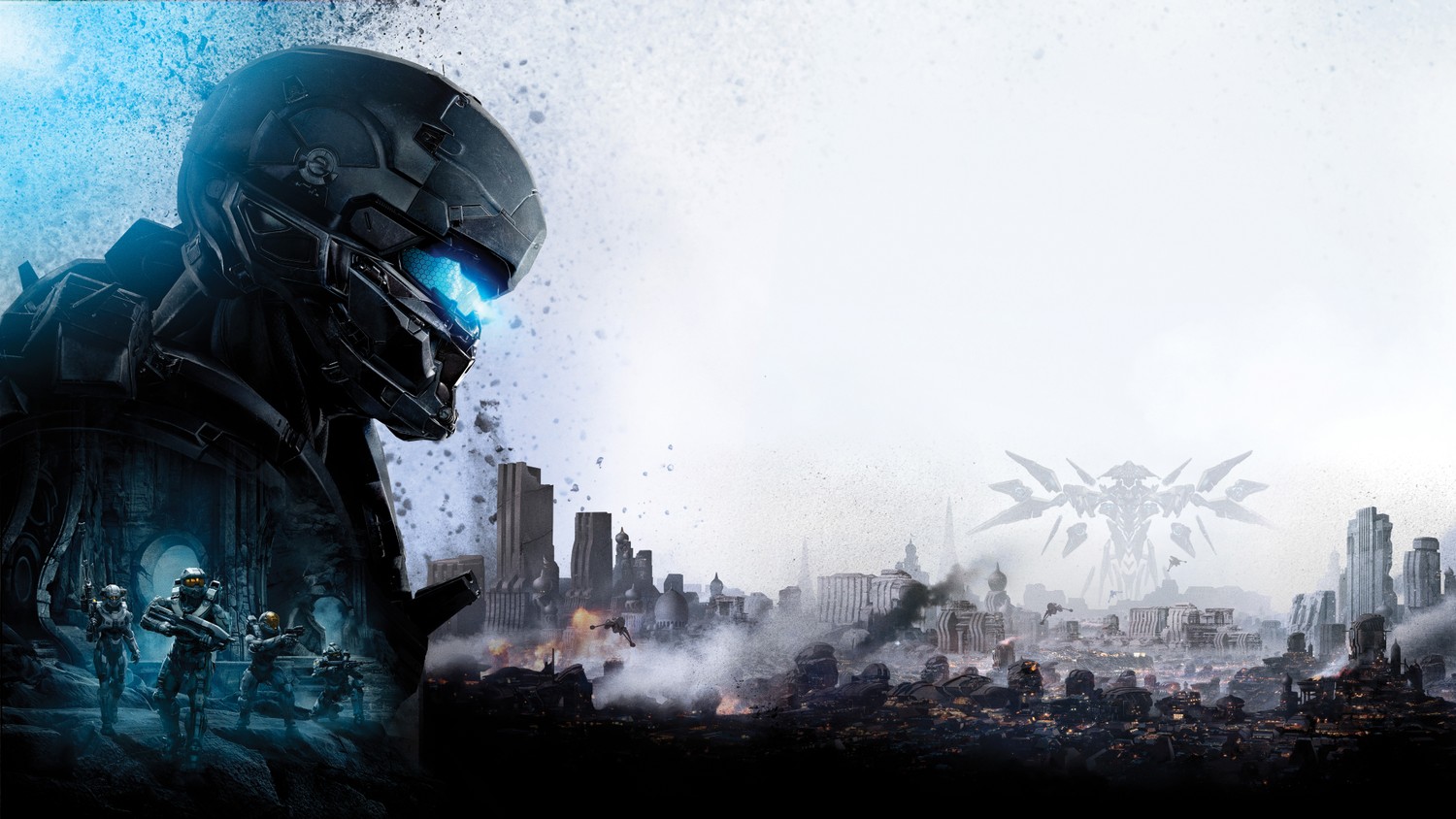 Halo 5 Wallpaper Featuring Master Chief and Epic Graphics