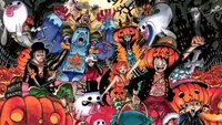 Fondo de Pantalla de Halloween de One Piece