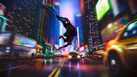 Impresionante Papel Tapiz de Miles Morales de Spider-Man: Into the Spider-Verse