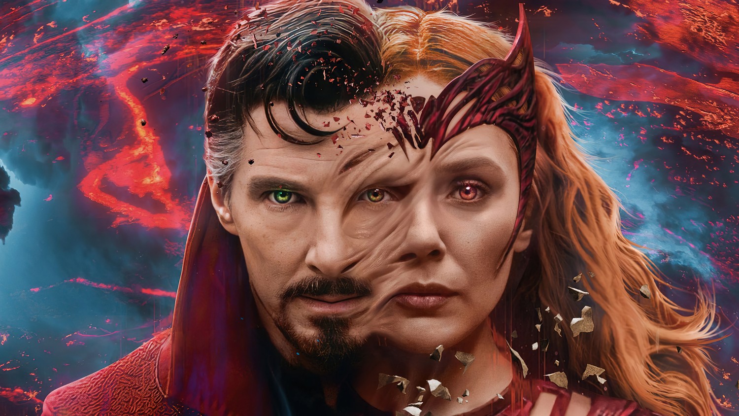 Epic Scarlet Witch and Doctor Strange Wallpaper from 2022