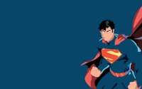 Fond d'Écran Minimaliste de Superman