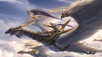 Download Stunning Swiftwing Flight Wallpaper from Legends of Runeterra