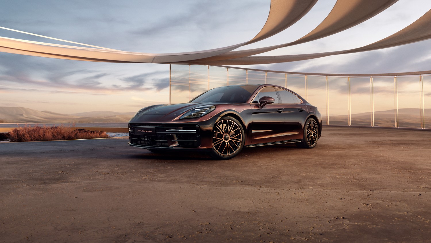 Téléchargez le Fond d'écran Porsche Panamera Turbo E-Hybrid 2024