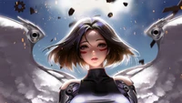 Explora el Majestuoso Fondo de Pantalla de Alita: Battle Angel