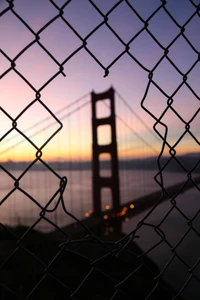 Fondo de pantalla del Puente Golden Gate al anochecer