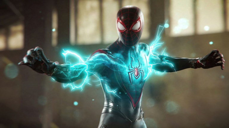 Spider-Man: Miles Morales Wallpaper Featuring Marvel's Iconic Hero