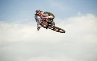 Explora Nuestro Emocionante Fondo de Freestyle Motocross