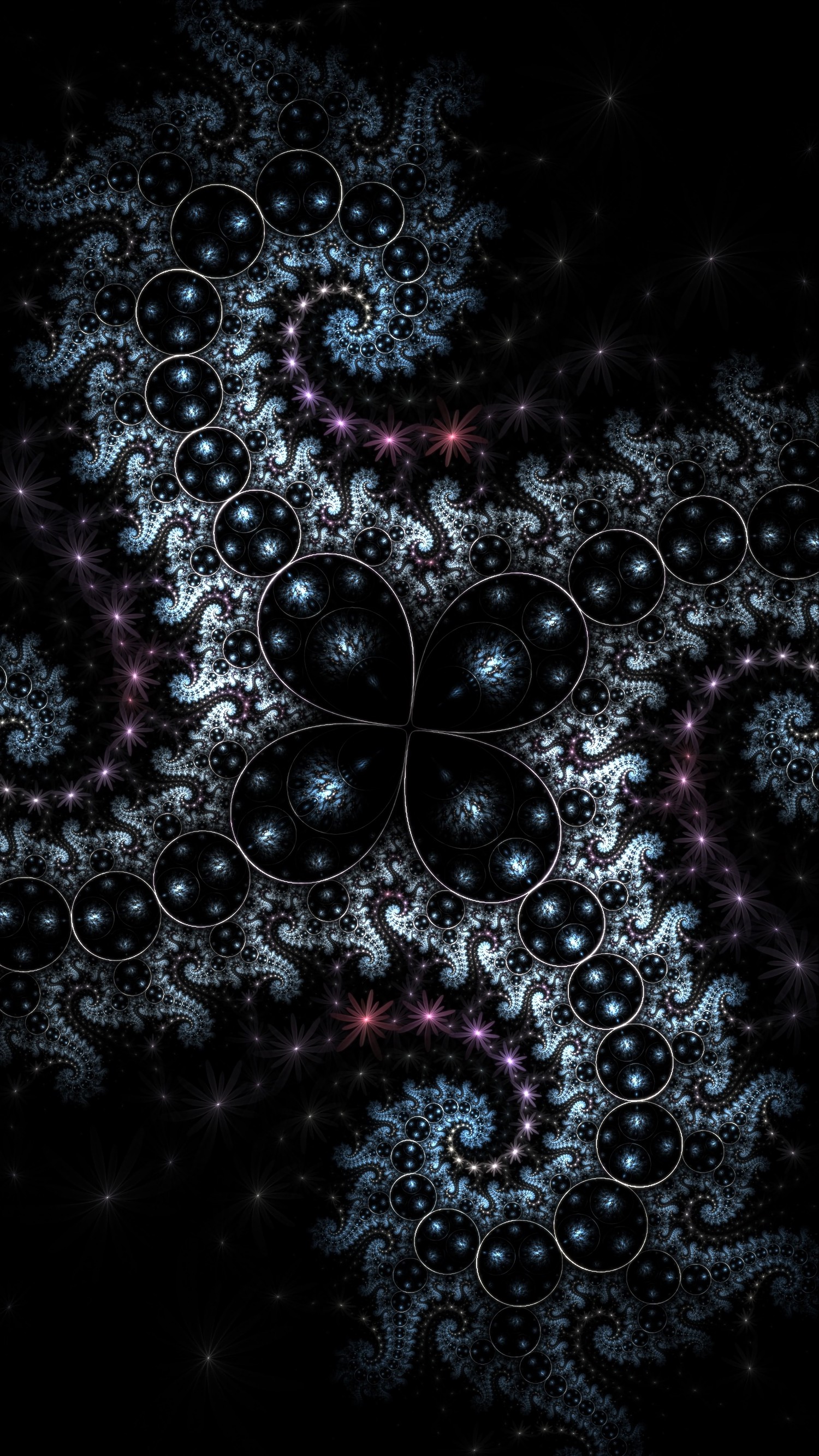 Explore Our Captivating Purple Fractal Art Wallpaper