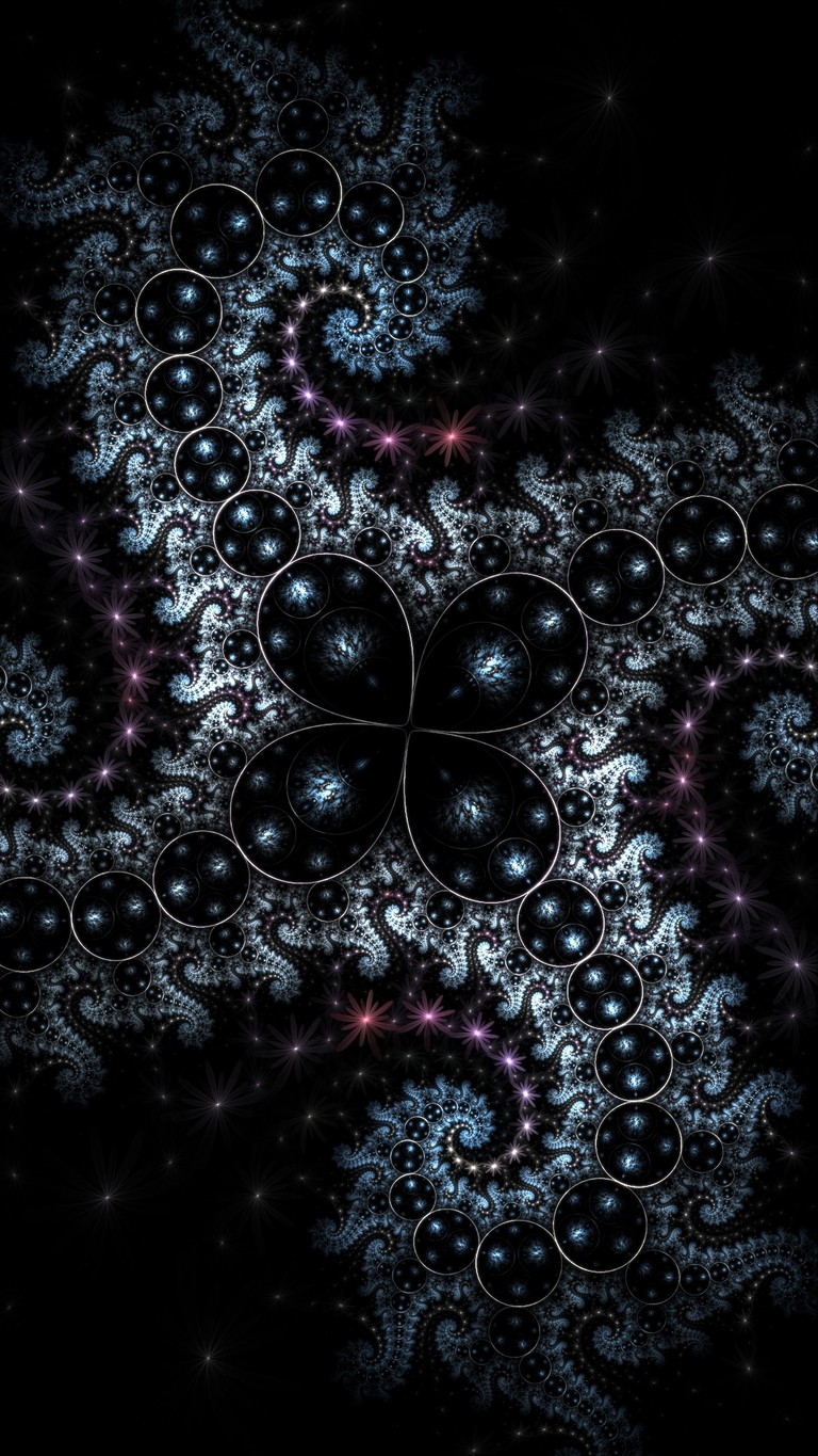 Explore Our Captivating Purple Fractal Art Wallpaper