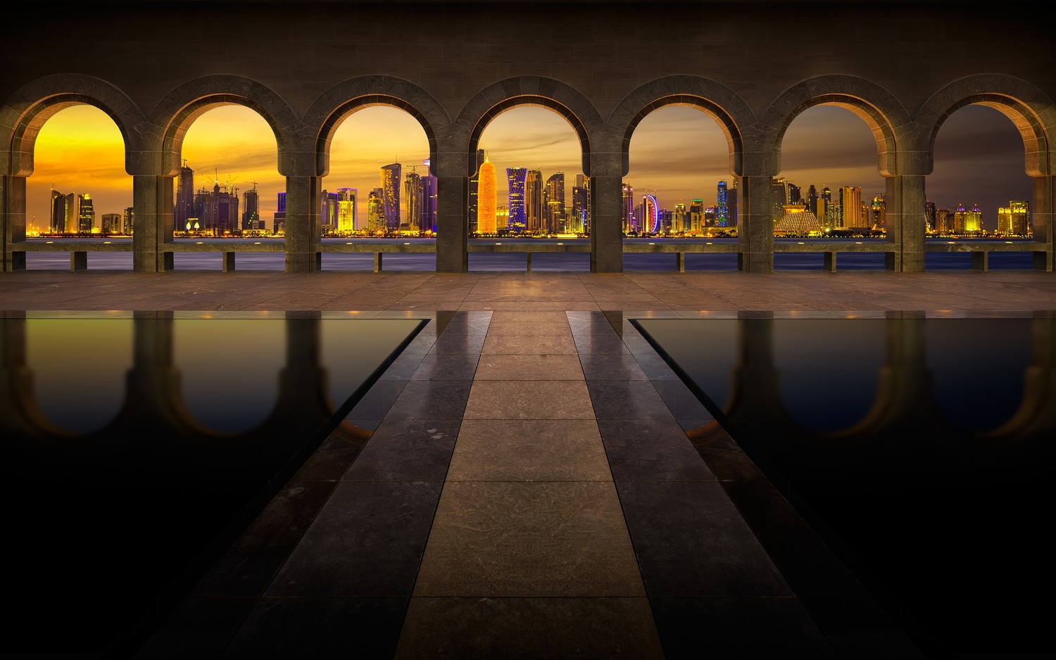 Download Breathtaking 4K Wallpaper of the Museum of Islamic Art, Doha