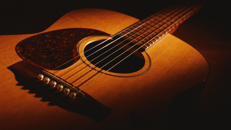 Explore Our Beautiful Acoustic Guitar Wallpaper