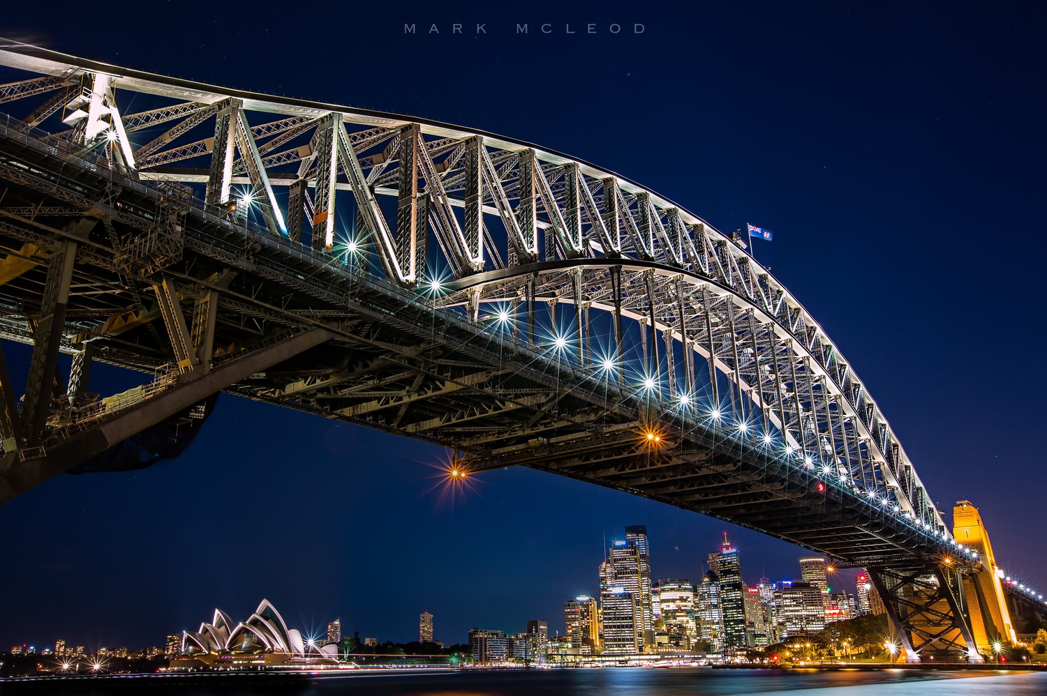 Découvrez le Pont du Port de Sydney Éclairé de Nuit