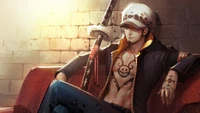 Descarga Impresionante Fondo de Pantalla de Trafalgar Law de One Piece