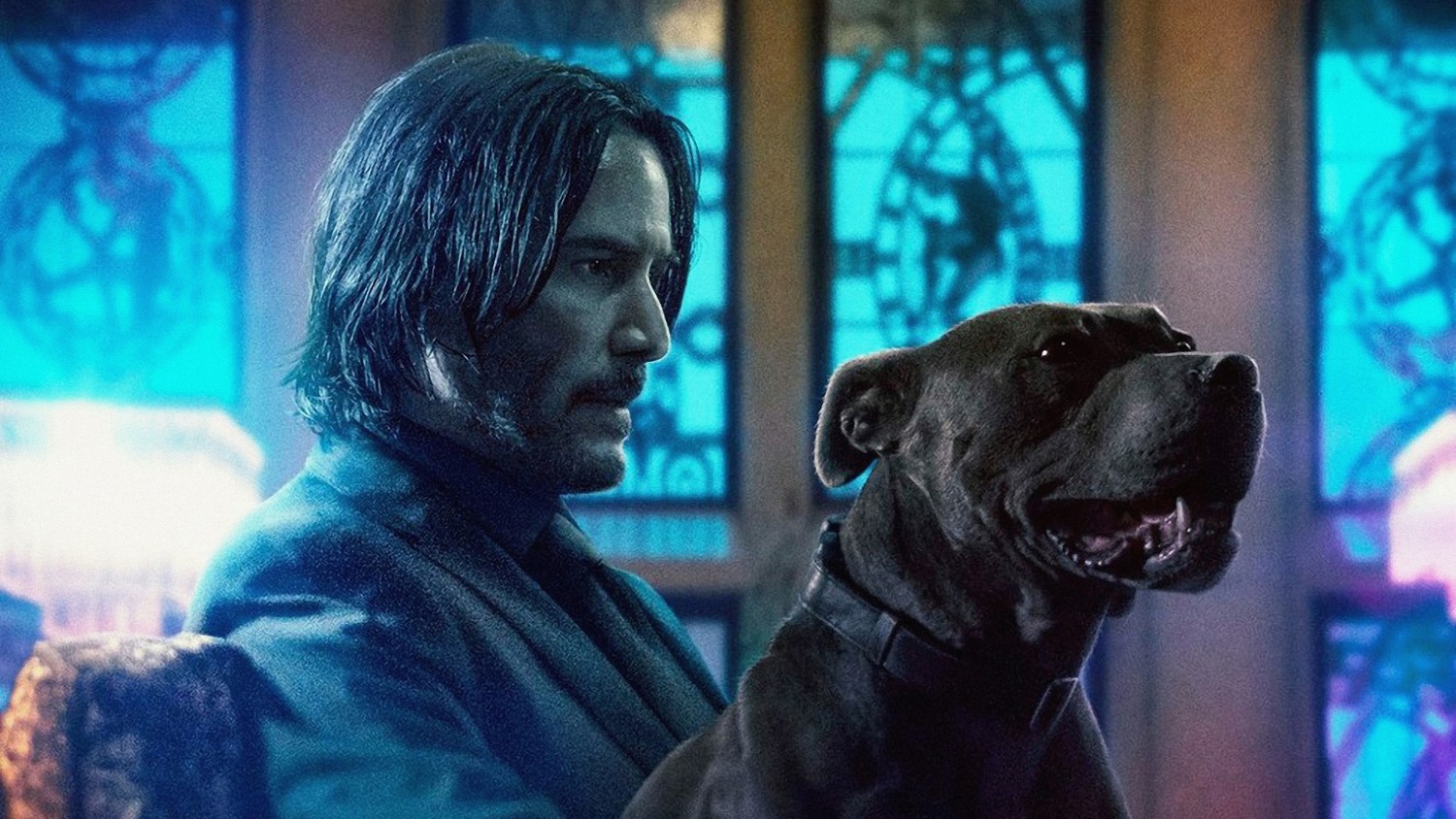 John Wick 3 Wallpaper: Keanu Reeves with his Loyal Dog