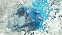 Experience Godzilla Like Never Before: Stunning 4K IMAX Poster Wallpaper